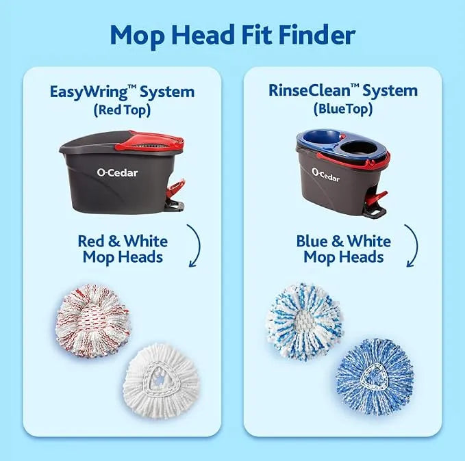 O-Cedar 2 Easywring Refills + 1 Deep Clean Refill (Variety Pack)