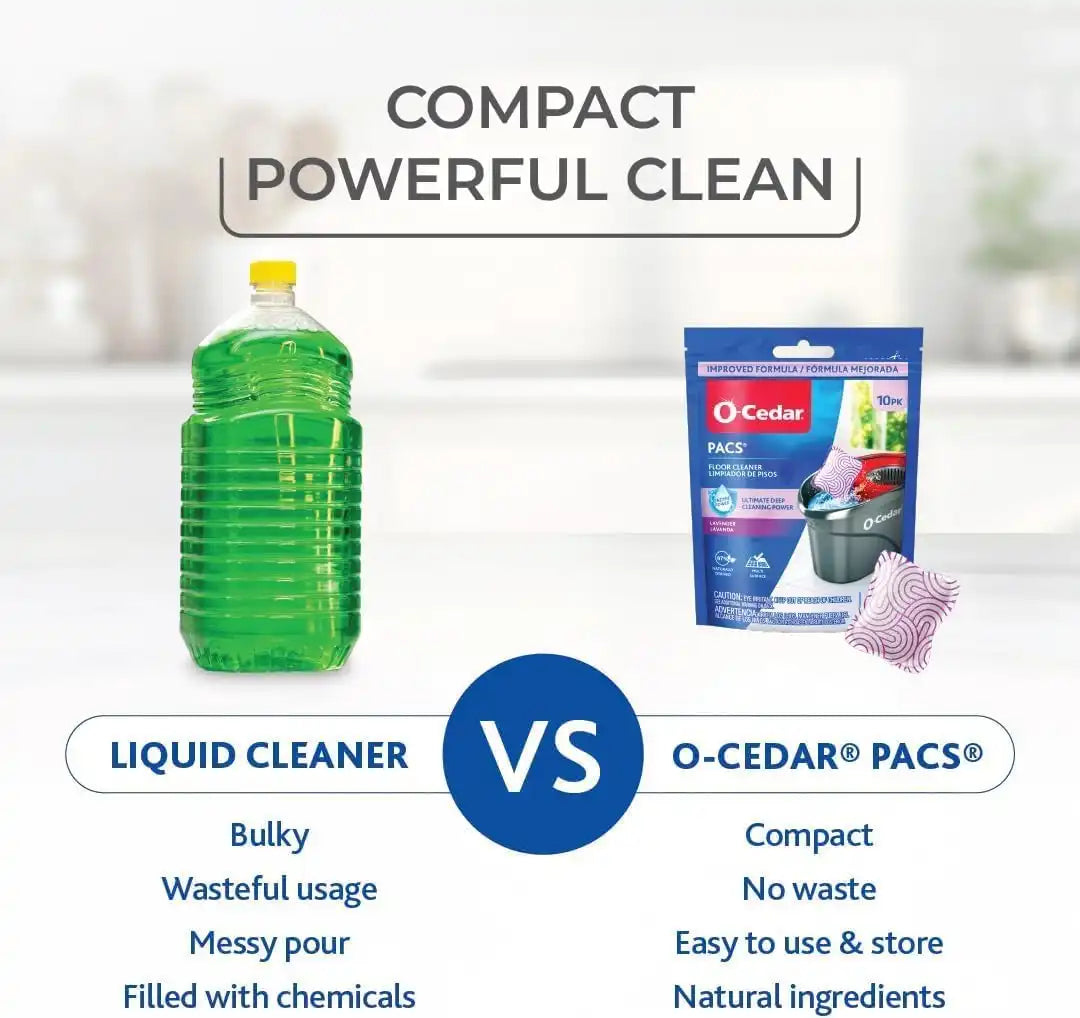 O-Cedar Floor Cleaning 30ct Pacs Lavender Scent 10ct (3-Packs)
