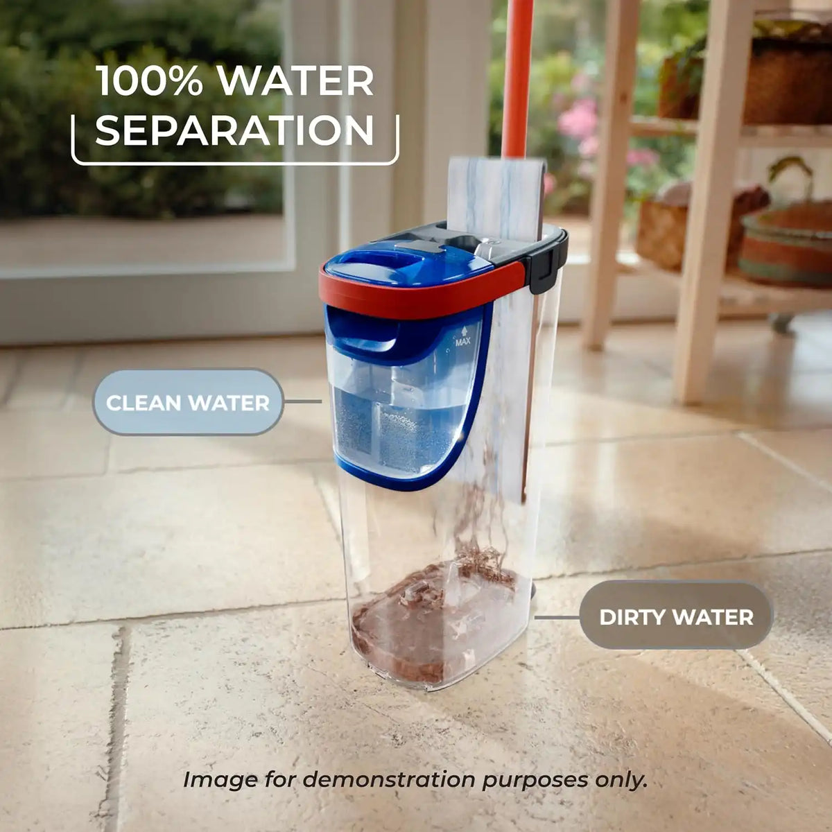 O-Cedar H2prO Flat Mop System | Quick Everyday Cleaning | Dual-Tank Fresh Water System | Machine Washable Reusable Microfiber Mop Pad | Safe on Hardwood, Tile & Vinyl Floors