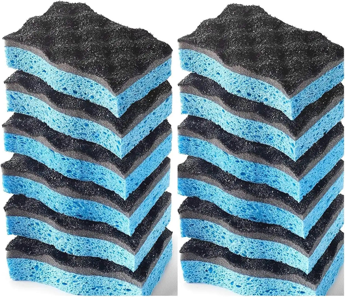 O-Cedar Scrunge Heavy-Duty Scrub Sponge | Odor-Resistant, Multi-Surface Scrubbing Sponge | Lasts 20% Longer Than Regular Sponges, 6 Count (Pack of 2)